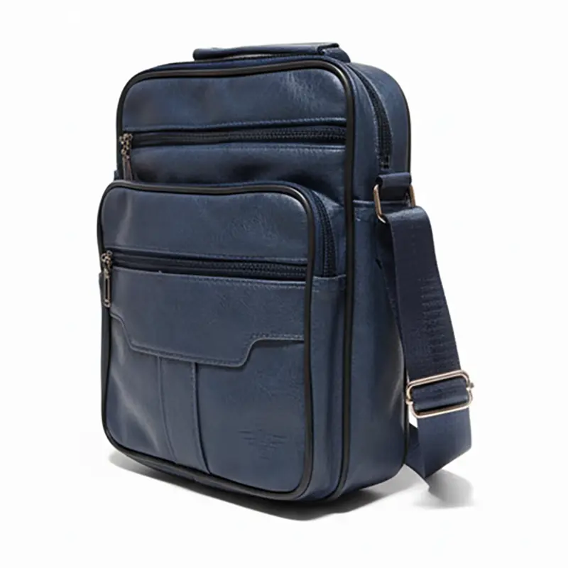 mens grey bag front 02 Menβs Blue Bag β Stylish & Durable - Image 1