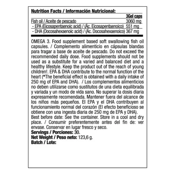 Quamtrax nutrition omega 3-6-9 – 60 capsules | Essential fatty acids epa, dha, gla - Image 2