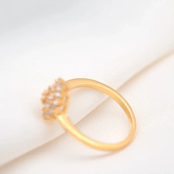 14K Yellow Gold 1.5 Carats Diamond Ring for Women - Luxury Engagement Bizuteria Anillos Gemstone 14K Gold and Diamond Wedding Ring - Image 3