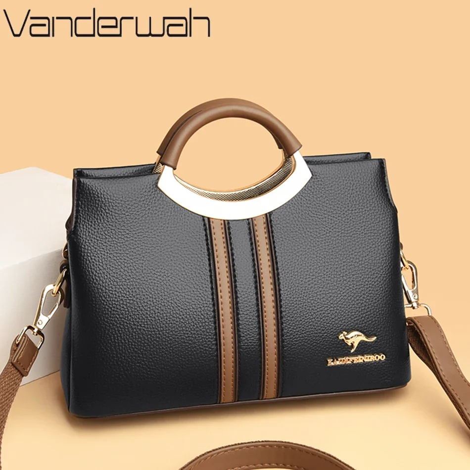 kf-S0e835803a2914b2cb2c81c77eece90aaQ Luxury Designer Crossbody Bag for Women 2026 Brand 3 Layers Handbag - Top Quality Leather Shoulder Totes Sac - Image 1
