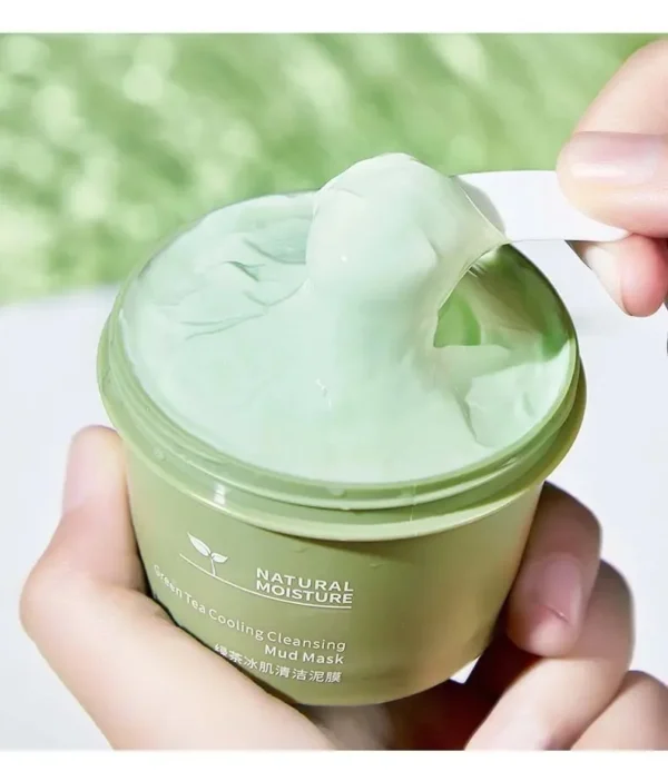 Green Tea Ice Mud Mask Cleansing Moisturizing Oil Control - Blackhead Removal Cleansing Mud Mask Applicator Mud Mask - Image 5