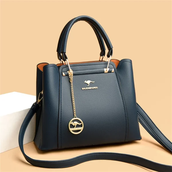 3 Layers Large Capacity Women Tote Bag - Soft Leather Luxury Handbags - Image 8
