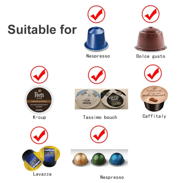 Coffee Capsule Holder Dolce Gusto Vertuoline for Any Coffee Pods Cafe Pods Shelf Capsule Storage Racks Coffee Capsule Oganizer - Image 4