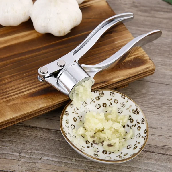 Garlic Press Crusher Mincer Kitchen Stainless - Steel Garlic Smasher Squeezer Manual Press Grinding Tool Kitchen Accessories - Image 2