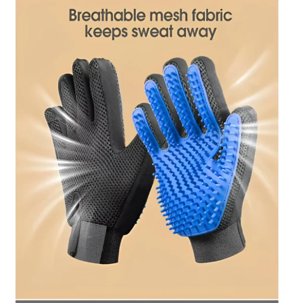 Pet Hair Glove Comb Pet Dog and Cat Grooming Cleaning Glove - Hair remover Massage Brush - Image 2