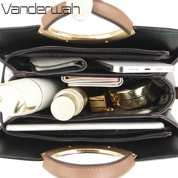 Luxury Designer Crossbody Bag for Women 2026 Brand 3 Layers Handbag - Top Quality Leather Shoulder Totes Sac - Image 5