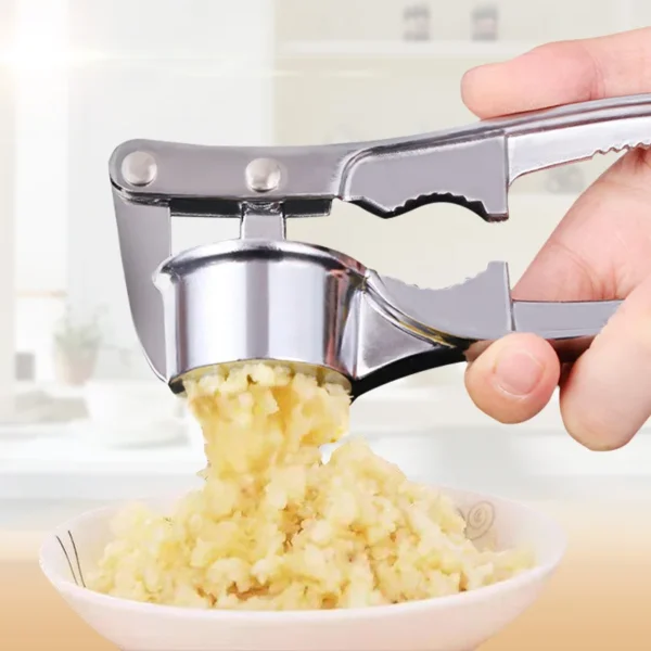Garlic Press Crusher Mincer Kitchen Stainless - Steel Garlic Smasher Squeezer Manual Press Grinding Tool Kitchen Accessories - Image 4