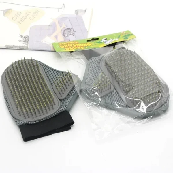 Pet Grooming Glove Hair Removal Gloves  - Cat and Dog Fur Hair Deshedding Gentle Efficient Dog Combs Pet Bathing Massage Products - Image 4