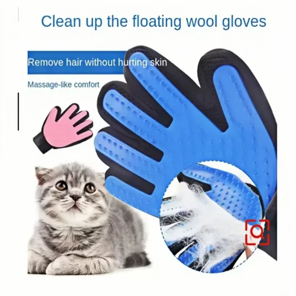 Pet Hair Glove Comb Pet Dog and Cat Grooming Cleaning Glove - Hair remover Massage Brush - Image 5