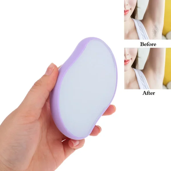 Crystal Epil Hair Removal Eraser Painless Safe Reusable Easy Clean Depilation Tool Physical Glass Hair Remov Body Beauty Eraser - Image 3