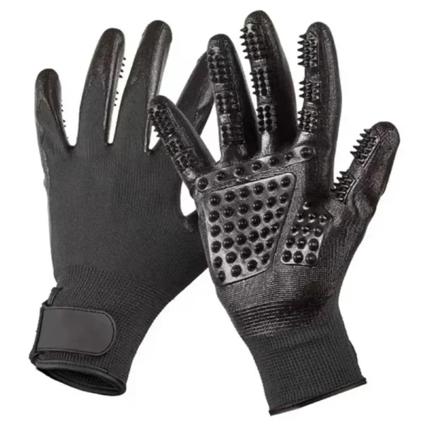 A Pair of Pet Bath Gloves Massage Clean Remove Floating Hair - Pet Grooming Hair Removal Rubber Wear Resistant Non-Slip Pet Gloves - Image 4