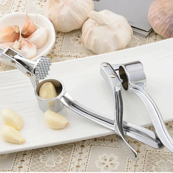Garlic Press Crusher Mincer Kitchen Stainless - Steel Garlic Smasher Squeezer Manual Press Grinding Tool Kitchen Accessories - Image 3