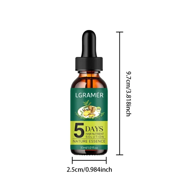 Hair Growth Essence Oil Ginger Hair Growth Oil Anti Hair Loss Prevent Baldness Treatment Fast Nourish Scalp Hair Care - Image 6