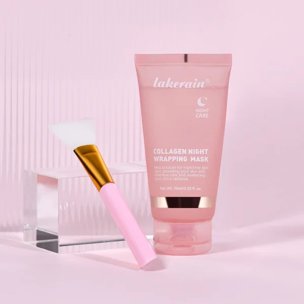 Collagen Wrapping Mask And Brush Set - Korean Face Mask Make Glowy Skin Elasticity Facial Mask - Image 6