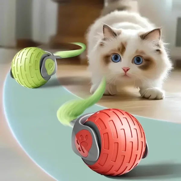 Smart Cat Toys Ball Automatic - Interactive Pets Electric Rolling Teaser USB Rechargeable - Kitty Moving Bouncing ball - Image 8