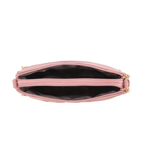 PU Leather Crossbody Bags Zipper New Fashion Shoulder Bag for Women Large Capacity Embroidery Thread Small Purse and Handbags - Image 4