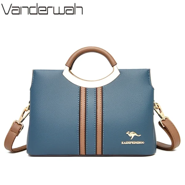 Luxury Designer Crossbody Bag for Women 2026 Brand 3 Layers Handbag - Top Quality Leather Shoulder Totes Sac - Image 3