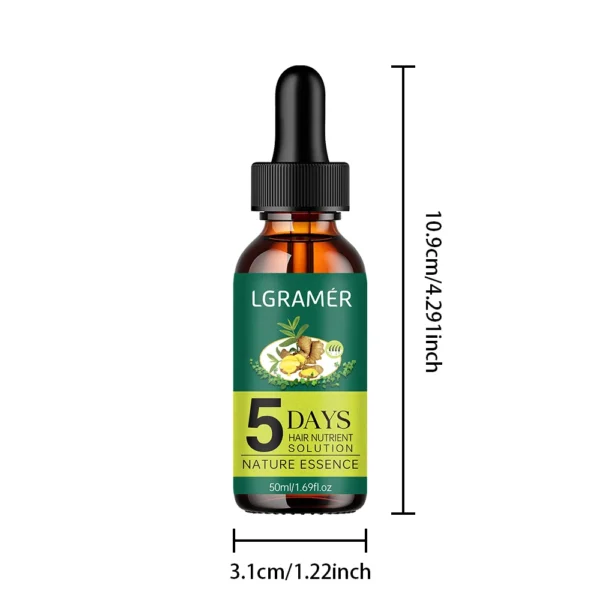 Hair Growth Essence Oil Ginger Hair Growth Oil Anti Hair Loss Prevent Baldness Treatment Fast Nourish Scalp Hair Care - Image 4