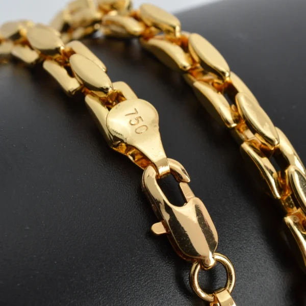 Dubai 18k Gold-Plated Hiphop Link Chain Necklace For Women Man Statement Gold Color Choker Classic Trendy Wedding Party Gifts - Image 3