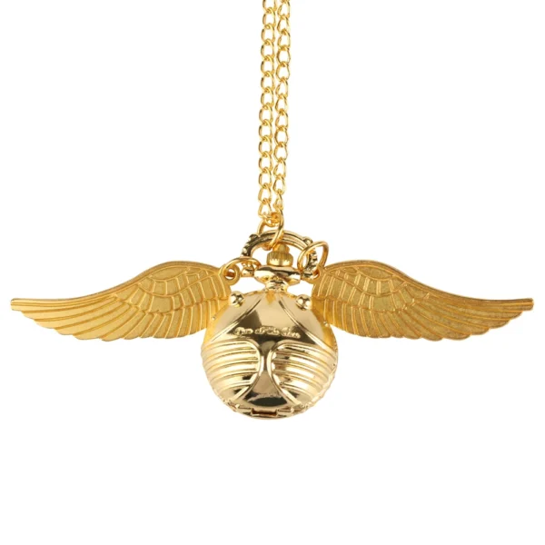Bronze Quartz Pocket Watch Feather Wing Pendant Luxury Watches Vintage Fob Clock Chain Necklace Gift for Men Women Dropshipping - Image 7