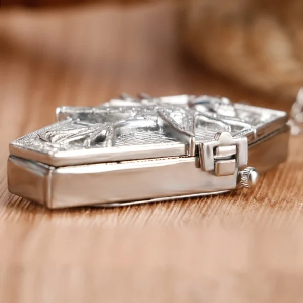 Retro Skull Punk Chain Necklace Quartz Pocket Watch Jack Pendant  Jewelry Fob Necklace Watches for Men Women Kids - Image 8