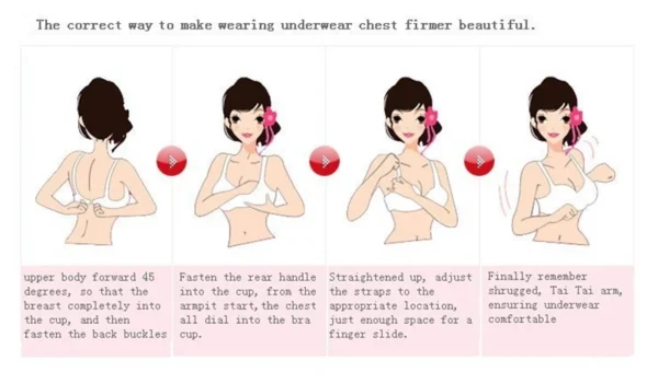 Push Up Bra Sets Padded Lace Middle Mold Cup Underwear For Women BCDE Plus Size Lingerie - Image 6