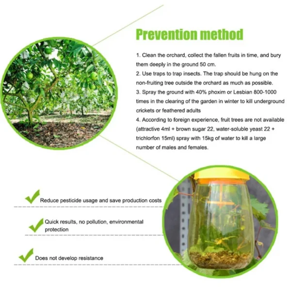 1PCS Wasp Trap Fruit Fly Flies Insect Bug Hanging Honey-Trap Catcher Killer - Image 3