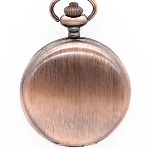 Silver Smooth Quartz Pocket Watch Mens Womens Necklace Clock Metal Stainless Steel Watches Pendant with Short Chain Gifts - Image 5