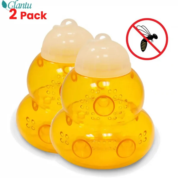 Multi-Hole Outdoor Wasp & Hornet Trap | Reusable Non-Toxic Bee Catcher for Garden, Farm & Yard - Image 3