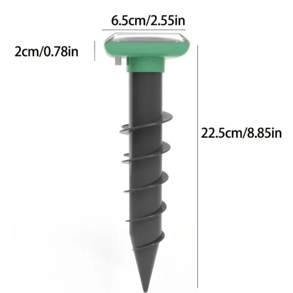 Outdoor Animal Repeller with Solar Panel Ultrasonic Drive Away Moles Snakes from the soil for Garden Farm Orchard Patio - Image 5
