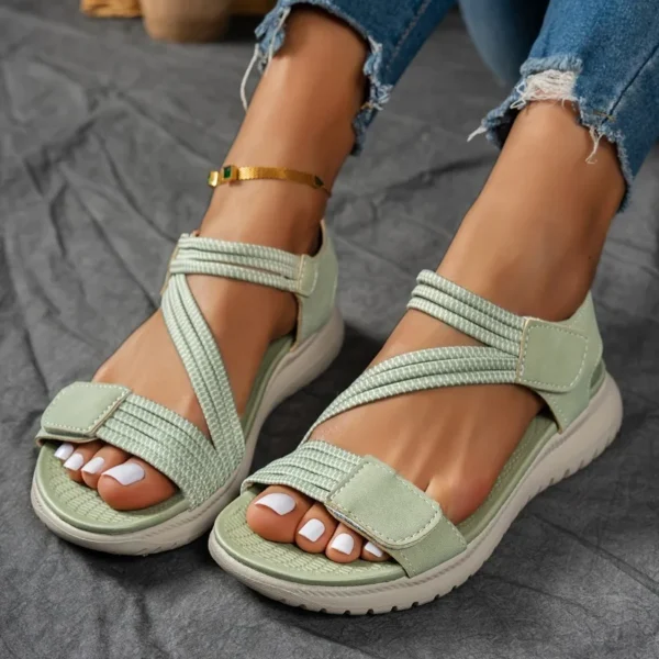 Women New Fashion Elegant Sandals,  Summer Outdoor Sports Beach Wedge Height Increase, Womens Comfortable Opened Toe Shoes - Image 3