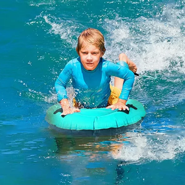 Inflatable Surfboard With Handle For Beach Surfing Swimming Floating Row - Image 6
