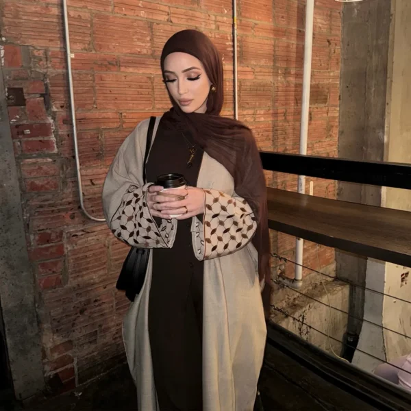 Eid Muslim Abaya for Women Modest Dresses Jalabiya Embroidery Saudi Arab Long Robe Ramadan Morocco Kaftan Dubai Abayas Vestidos - Image 4