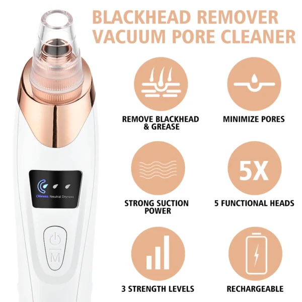 Complete Facial Pore Vacuum & Ultrasonic Spatula Set - Image 6