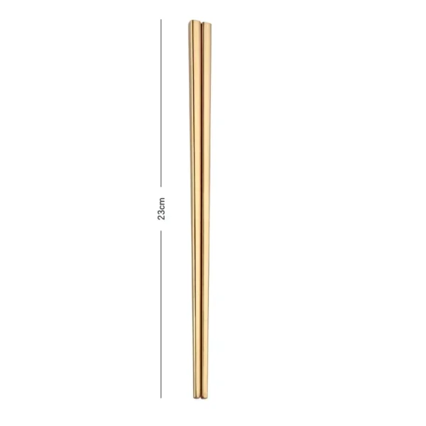 1 Pair Stainless Steel Chopsticks Reusable Portable Food Sticks Korean Metal Chopsticks Kitchen Accessories Dishwasher Safe - Image 6