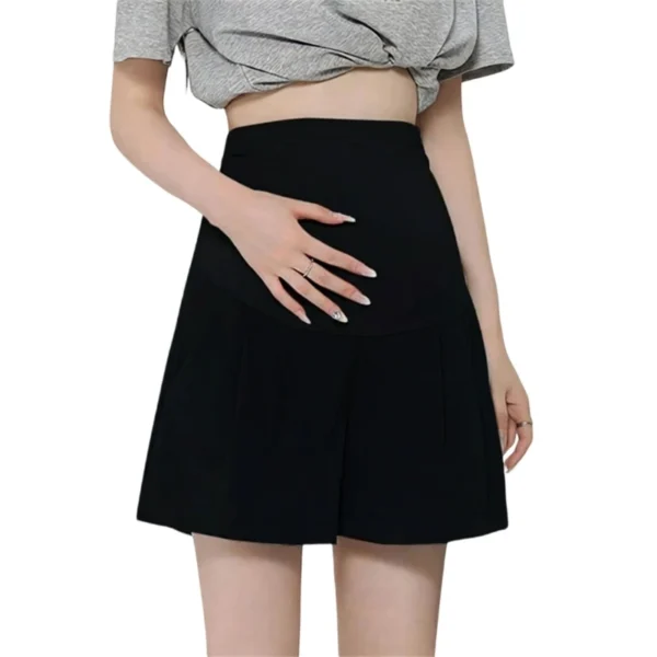 Maternity Summer Shorts Breathable Polyester Loose Fit Pregnancy Trousers Supportive Waistband For Expecting Women 15UB - Image 7