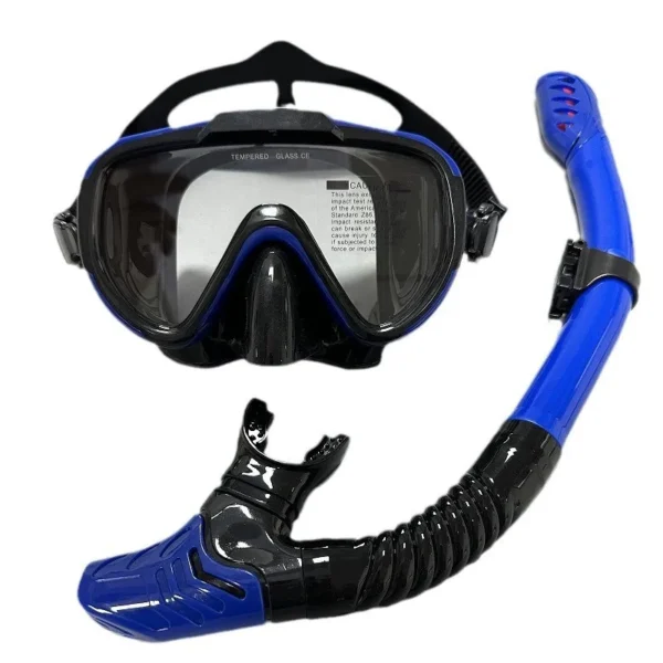 Professional swimming waterproof soft silicone glasses swimming glasses - Full dry breathing tube diving mask - Image 3