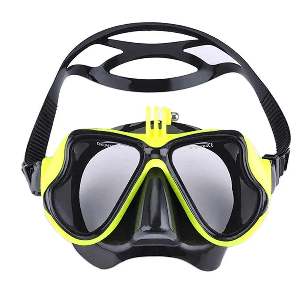 kf-S3d9748b0c8004c6a8f17b3b3ba0f2439w Underwater Mask Camera Diving Mask Swimming Goggles Snorkel Scuba Diving Camera Holder For GoPro - Image 1