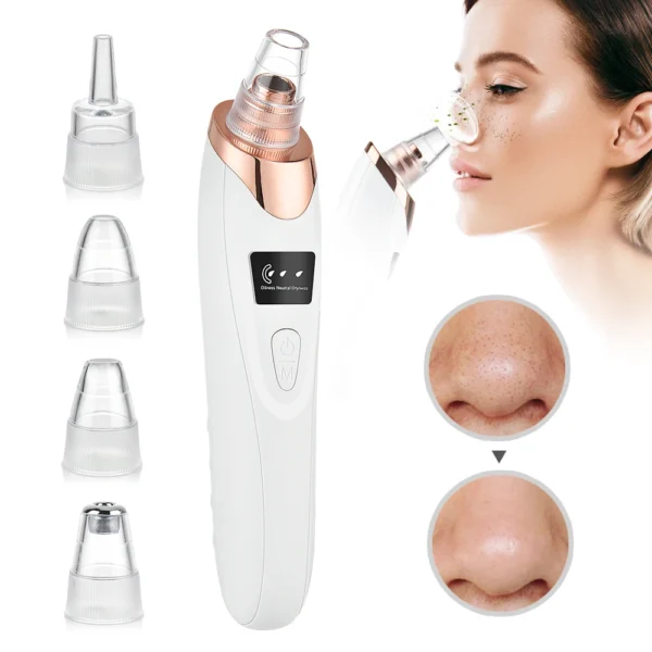 Complete Facial Pore Vacuum & Ultrasonic Spatula Set - Image 4