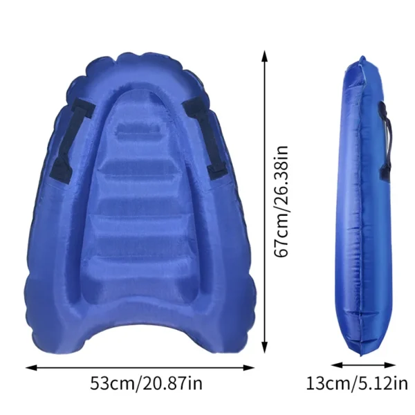 Inflatable Surfboard With Handle For Beach Surfing Swimming Floating Row - Image 3