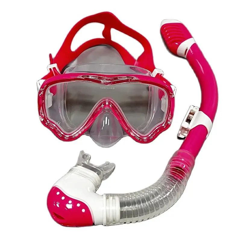 kf-S4a1fe81bcb704f21a4b967dbc80685e3D New Professional Snorkel Diving Mask and Snorkels Goggles Glasses Diving Swimming Tube Set Snorkel Child Unisex - Image 1