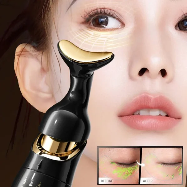3-in-1 Facial Massager and Neck Lifting Device - Anti-Aging Skin Tightening Machine for Face, Neck & Eyes - V-Line Jaw Sculpting & Wrinkle Removal Tool - Image 3