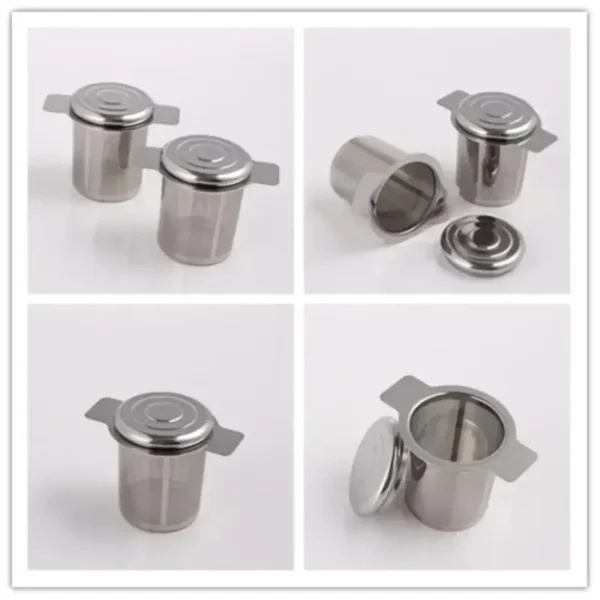 Stainless Steel Mesh Tea Maker with Lid Filter - Coffee Filter Basket Tea Filter Be Reusable Strainer - Image 5