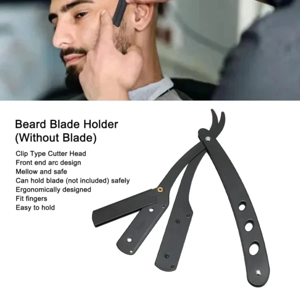 Manual Shaver for Men Barbershop Razor Stainless Steel Shank Is Easy To Use Safety Razor Shaving Razor with Blades - Image 2