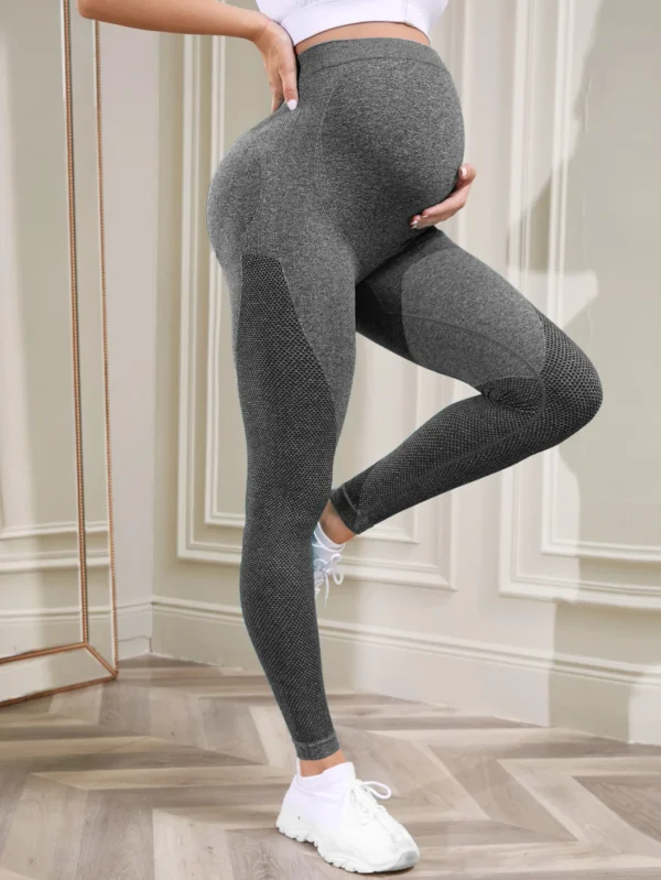 Women's Maternity Leggings Over The Belly Pregnancy Activewear Workout Yoga Pants - Image 2