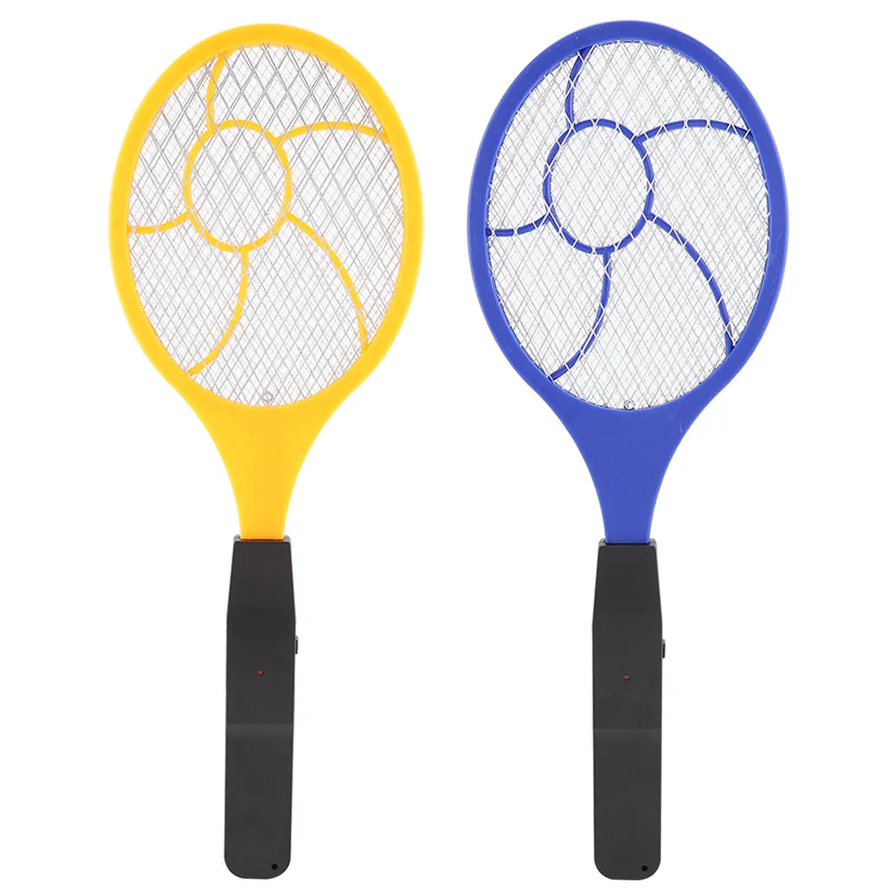 kf-S6c9e6938f8a4486786b07d98ab5e3a6cG 3-Layer Safety Mesh Electric Fly Swatter – Battery-Powered Handheld Mosquito Zapper Racket – Cordless Bug and Flying Insect Killer for Indoor and Outdoor Use - Image 1