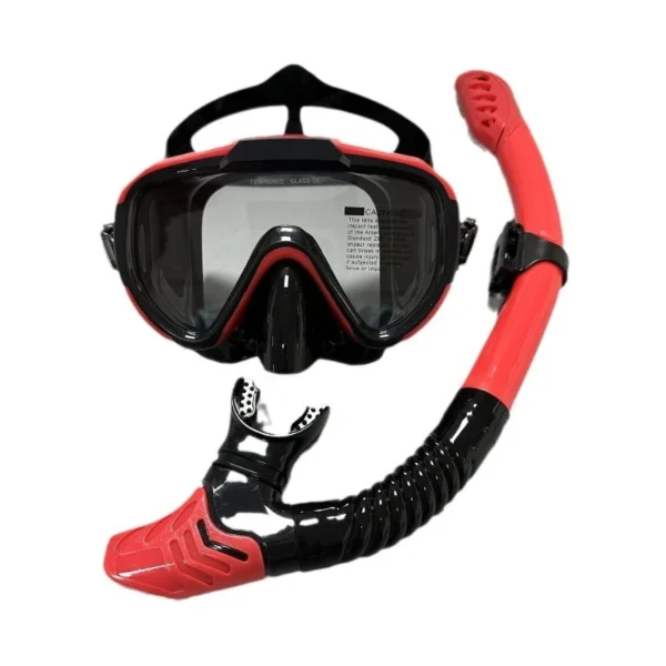 Professional swimming waterproof soft silicone glasses swimming glasses - Full dry breathing tube diving mask - Image 4