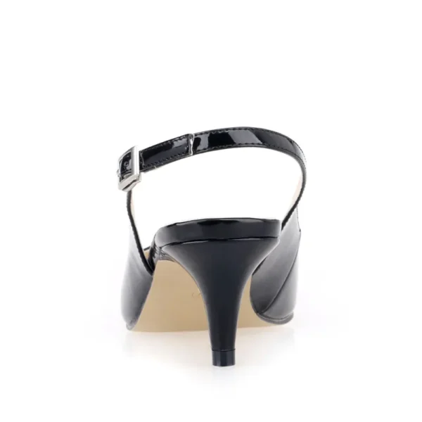 Daily all-match Sandal Shoes Pointed High Heels Large Size Pumps New 6cm Low Casual Back Empty Buckle Red Wedding shoes - Image 4