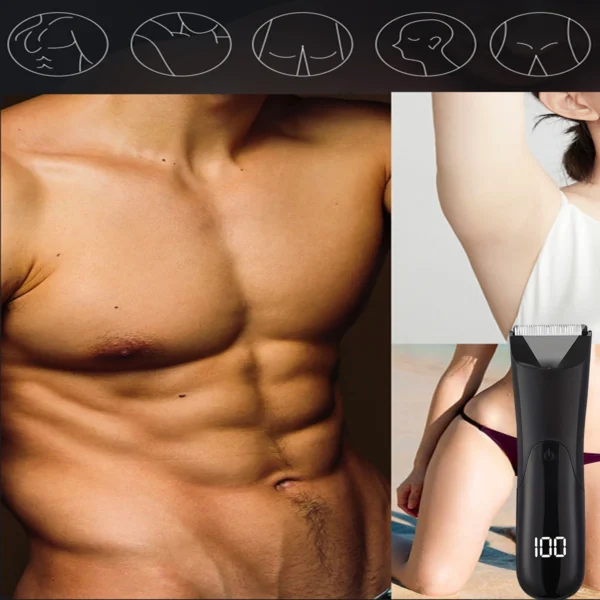 Man Body Hair Trimmer Epilator Groin Trimer For Man Beard Shaver Chest Hair Epilator Armpit Hair Shaver Arms Legs Hair Razors - Image 5