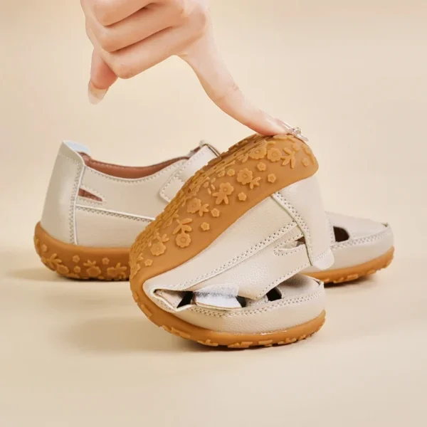 New Summer Loafers Women Sandals Ladies Sandals, Comfortable Flats Walking Sandals, Covered Toe Beach Shoes Woman Footwear Shoes - Image 2